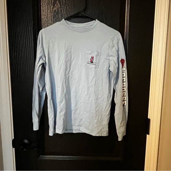 Vineyard Vines Blue‎ Long Sleeve Tee with Subtle Logo - Picture 1 of 5